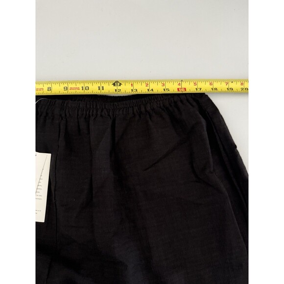 EILEEN FISHER Washable Crepe Wide Leg Pant 2XL Black Linen Blend Lagenlook New - Picture 6 of 13